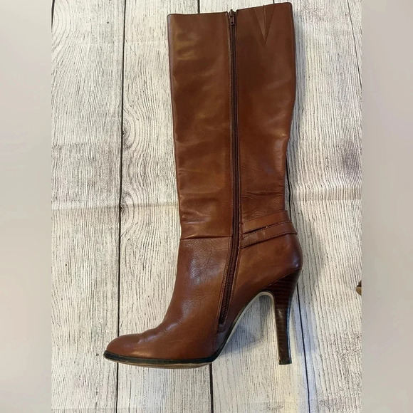 Arturo Chiang Chestnut Heeled Boots - Picture 6 of 11